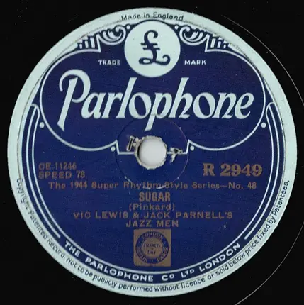 Vic Lewis And Jack Parnell's Jazz Men - Why Begin Again (Pastel Blue) / Sugar