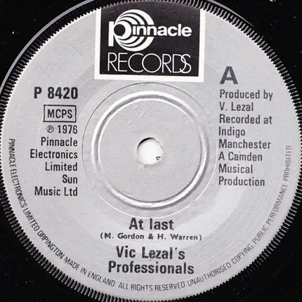 Vic Lezal's Professionals - Chattanooga Choo Choo