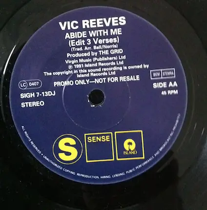 Vic Reeves - Black Night / Abide With Me