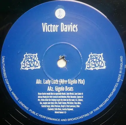 Victor Davies - Lady Luck / Runaway Train