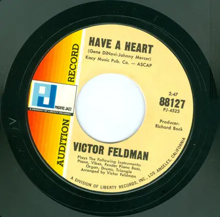Victor Feldman - Do The Jake / Have A Heart