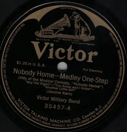 Victor Military Band - Nobody Home / My Bird Of Paradise
