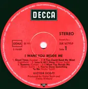 LP - Victor Scott - I Want You Beside Me