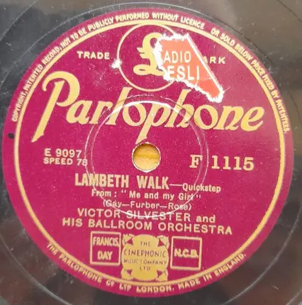 Victor Silvester And His Ballroom Orchestra - An Old Straw Hat / Lambeth Walk