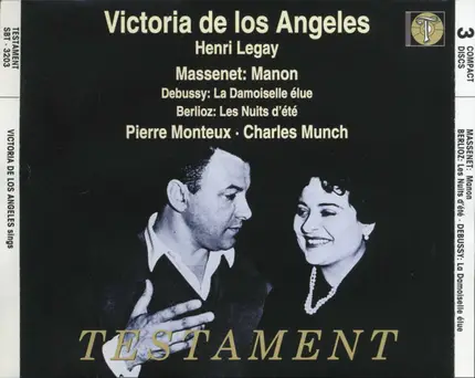 Victoria De Los Angeles , Henri Legay , Jules Massenet , Claude Debussy , Hector Berlioz , Pierre M - Manon / La Demoiselle Élue / Les Nuits D'Été
