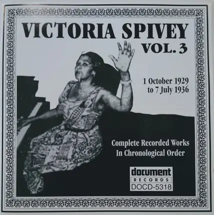 Victoria Spivey - Complete Recorded Works In Chronological Order Vol. 3 (1 October 1929 To 7 July 1936)