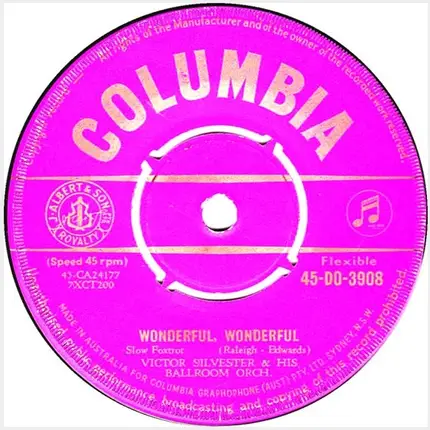 Victor Silvester and His Ballroom Orchestra - Tammy / Wonderful, Wonderful