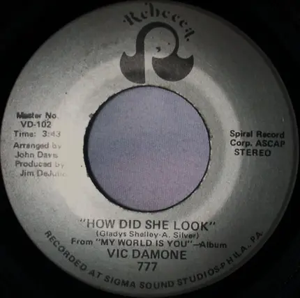 Vic Damone - How Did She Look