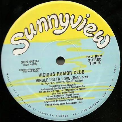 Vicious Rumor Club - Whole Lotta Love