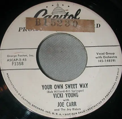 Vicki Young With Joe Carr - Spanish Main