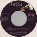 7inch Vinyl Single - Vicki Sue Robinson - Turn The Beat Around / Lack Of Respect - Mode Black Center Colored Label