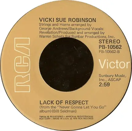 Vicki Sue Robinson - Turn The Beat Around