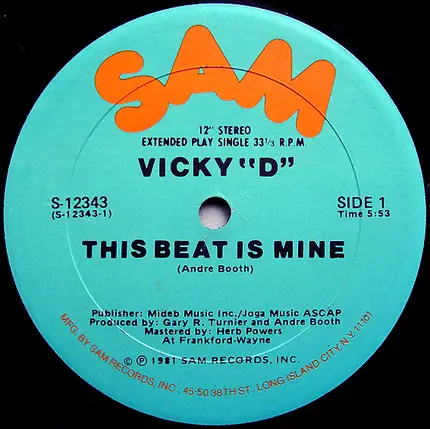 Vicky 'D' - This Beat Is Mine
