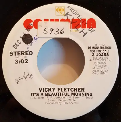 Vicky Fletcher - It's A Beautiful Morning