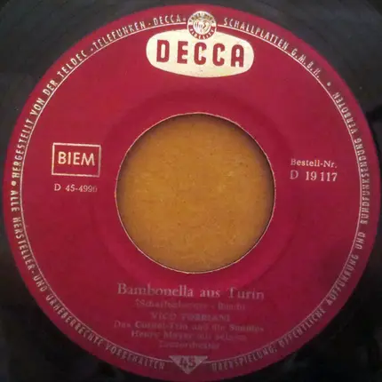 Vico Torriani - Bambonella Aus Turin / Das Gibts Nur In Paris