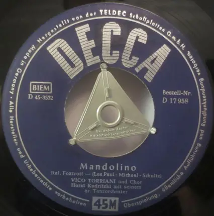 Vico Torriani - Simonetta / Mandolino
