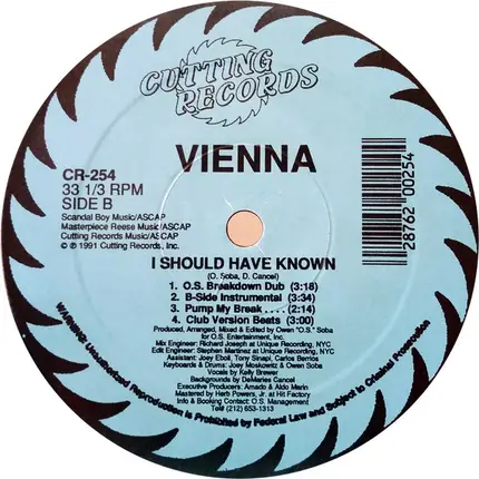 Vienna - I Should Have Known