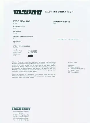Vigo Monroe - Disco To Hell Ep