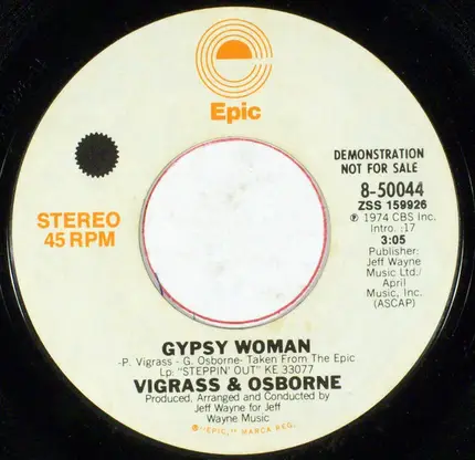 Vigrass & Osborne - Gypsy Woman