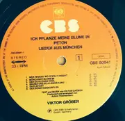 LP - Viktor Gröber - Ich Pflanze Meine Blume In Beton - Lieder Aus München