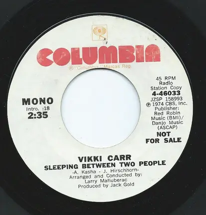 Vikki Carr - Sleeping Between Two People
