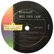 LP - Vikki Carr - Discovery! Miss Vikki Carr - Mono