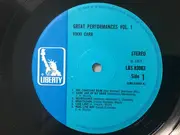 LP - Vikki Carr - Great Performances Vol. 1