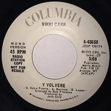 Vikki Carr - Y Volvere