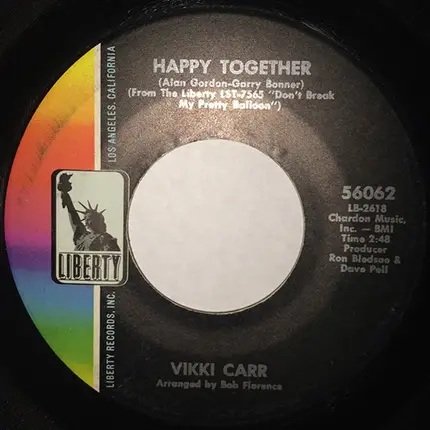 Vikki Carr - A Dissatisfied Man / Happy Together