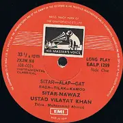 LP - Vilayat Khan - Raga Tilak Kamod / Raga Bhairavi