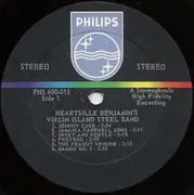 LP - Virgin Island Steel Band - Heartsille Benjamin's Virgin Island Steel Band