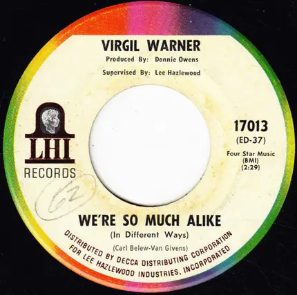 Virgil Warner - We're So Much Alike