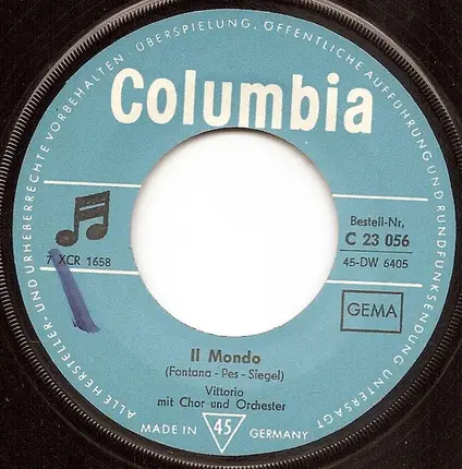 Vittorio Casagrande - Il Mondo / Angelique