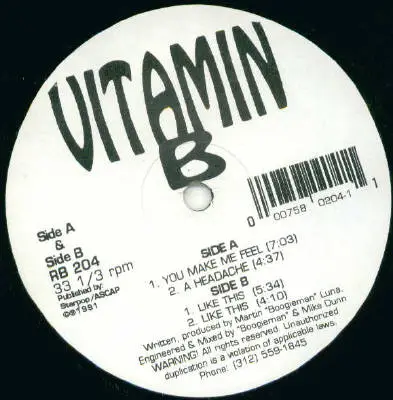Vitamin B - You Make Me Feel