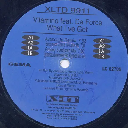 Vitamino Feat. Da Force - What I've Got
