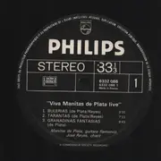 LP - Viva Manitas - Viva Manitas de Plata Live