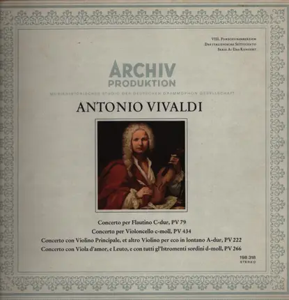 Vivaldi - Concerti PV 79, 222, 266, 434