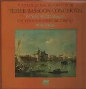 LP - Vivaldi / Johann Christian Bach /  Graupner - Three Bassoon Concertos