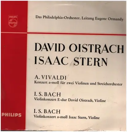 Vivaldi / Bach (Oistrach / Stern) - Doppelkonzert a-moll / Violinkonzerte E-Dur & a-moll
