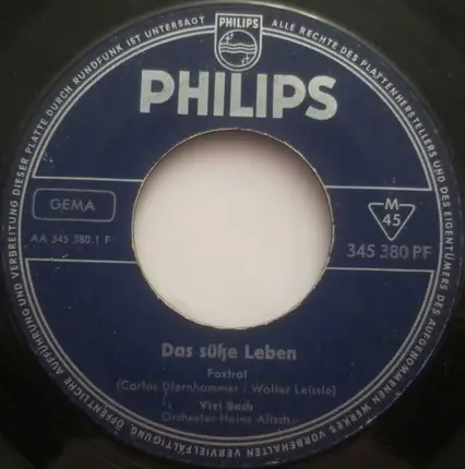 Vivi Bach - Das Süße Leben / Wenn Die Musik Spielt Am Wörthersee