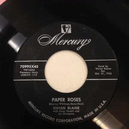 Vivian Blaine - Paper Roses