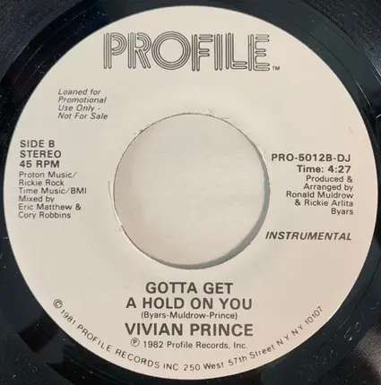 Vivian Prince - Gotta Get A Hold On You