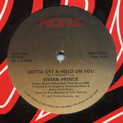 Vivian Prince - Gotta Get A Hold On You