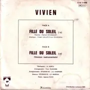 7inch Vinyl Single - Vivien - Fille Du Soleil