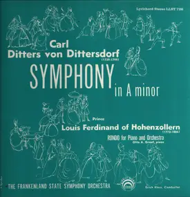 Von Dittersdorf - Symphony In A Minor / Rondo For Piano And Orcherstra