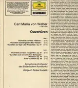 LP - Von Weber - Ouvertüren, Rafael Kubelik