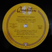 10'' - Vörös Sári , The Gipsy Band Of Imre Magyari Jr. - Famous Hungarian Folk Songs - Mono