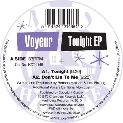 Voyeur - Tonight Ep