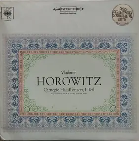Robert Schumann - Vladimir Horowitz Carnegie Hall-Konzert, 1. Teil