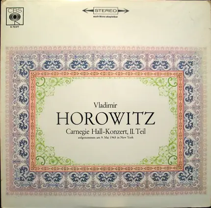 Chopin / Scriabin / Vladimir Horowitz a.o. - Carnegie Hall-Konzert, II. Teil